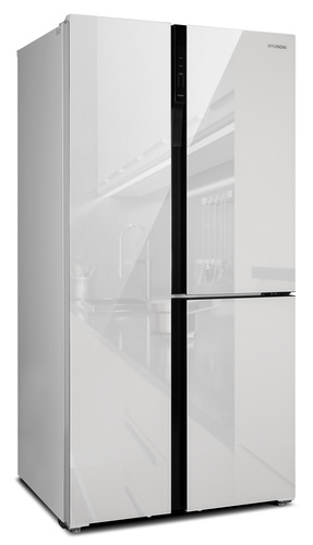 Холодильник Hyundai CS6073FV (белое стекло)