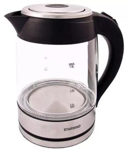 Чайник Starwind SKG 4710 серебристый/черный