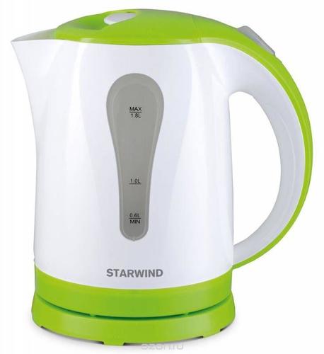 Чайник Starwind SKP 2215 (белый/зеленый)
