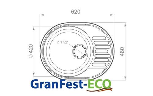 Мойка кухонная GranFest ECO-58 (песочный)