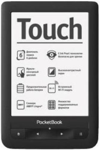 Электронная книга PocketBook Touch 622 черный