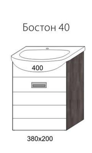 Мебель для ванной комнаты Aqualife Design Тумба-комплект Бостон, б/ящ, ум. Азов 40