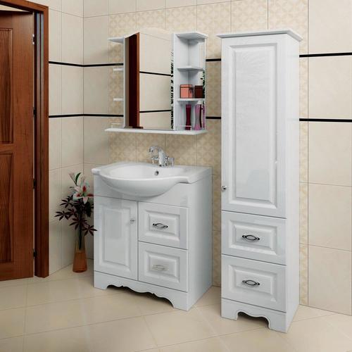 Мебель для ванной комнаты Aqualife Design Тумба-комплект Дублин, б/ящ, ум.Cersanit 50, матовая