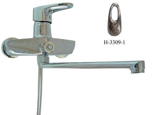Смеситель для ванной комнаты Omega H-3309-1/10 дивертор, излив 40 см
