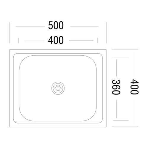 Мойка кухонная Ukinox Стандарт STD 500.400 4С (25)