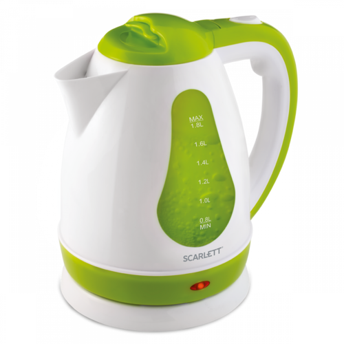 Чайник Scarlett SC-EK18P30 (белый с зеленым)