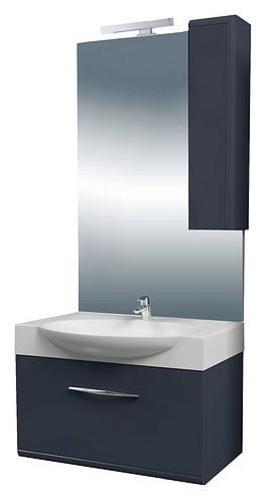 Мебель для ванной комнаты Edelform Шкаф зеркальный Соло-III 65, серый