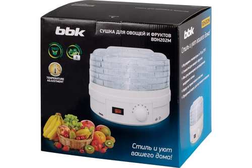 Сушилка для овощей и фруктов BBK BDH202M (белый)