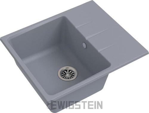 Мойка кухонная Ewigstein 570 Gerd 40F серый металлик