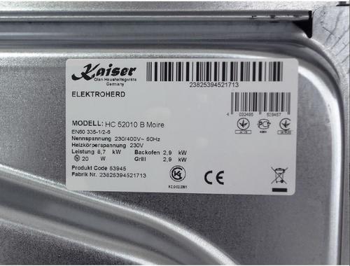 Плита электрическая Kaiser HC 52010 B Moire