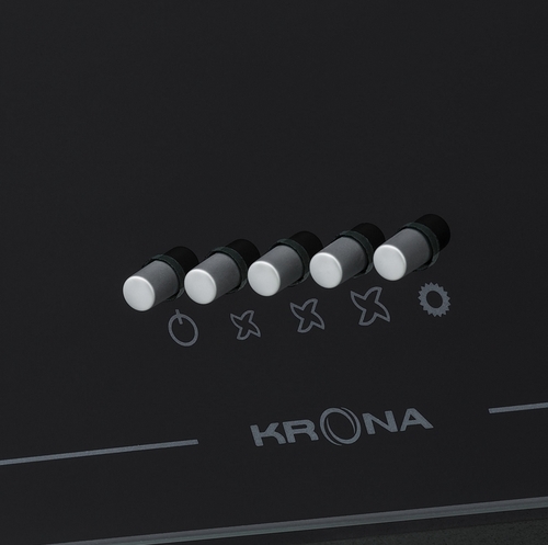 Вытяжка наклонная Krona Jina 600 (black/push button)