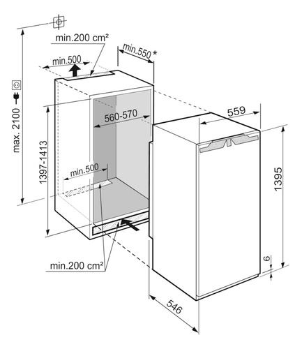 Встраиваемый холодильник Liebherr IRBd 4551-20