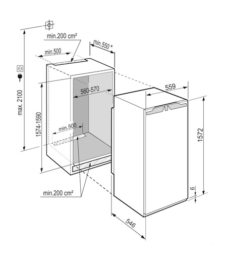 Встраиваемый холодильник Liebherr IRBe 4851-20