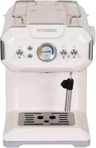 Кофеварка Hyundai HEM-5300 (бежевый/серебристый)