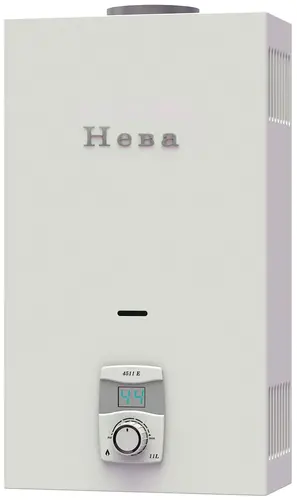 Проточный газовый водонагреватель Neva 4511E (белый алюминий)