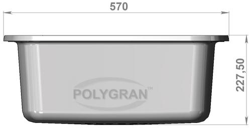Мойка кухонная Polygran F-11 салатовый