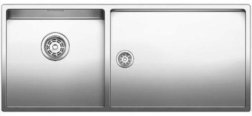 Мойка кухонная Blanco CLARON 400/550-Т-IF (чаша слева) нерж. сталь зеркальная полировка