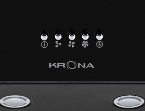Вытяжка наклонная Krona Helga 600 (black/push button)