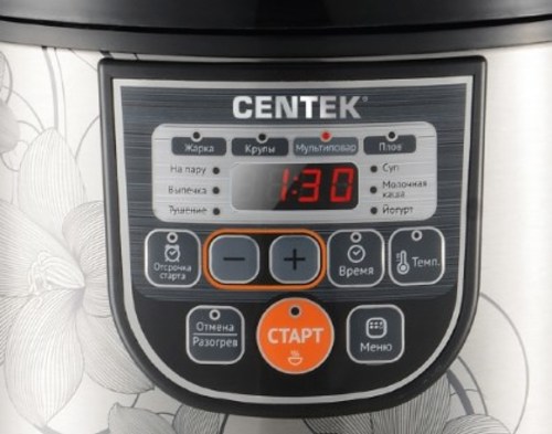 Мультиварка Centek CT-1498 (черный/сталь)