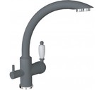 Смеситель Florentina Шале FL (серый шелк)