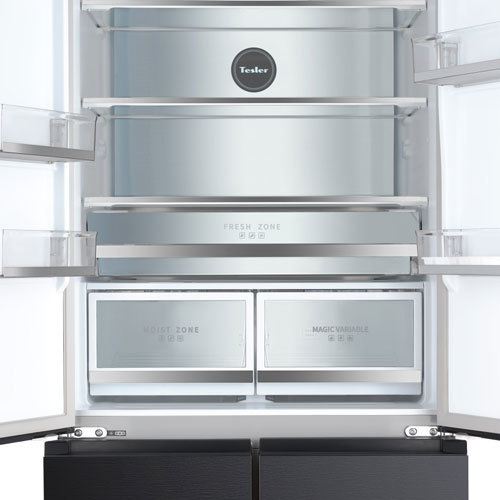 Холодильник Tesler RFD-427BI (sparkling grey)