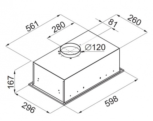 Вытяжка встраиваемая Maunfeld Crosby Singl 60 (white gl)