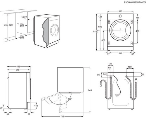 Встраиваемая стиральная машина Electrolux EW7W368SI