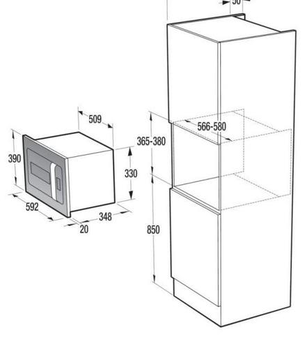 Встраиваемая микроволновая печь Gorenje BM235ORAW