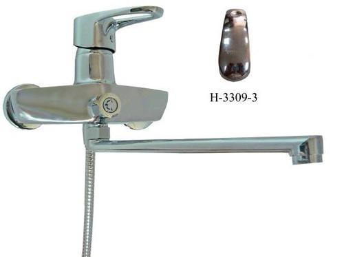 Смеситель для ванной комнаты Omega H-3309-3/10 дивертор, излив 40 см