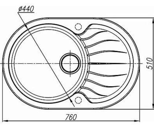 Мойка кухонная Dr.Gans Берта 760 (серый)