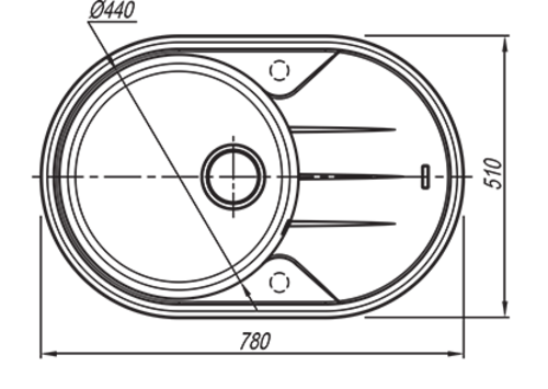 Мойка кухонная Florentina Лотос 780 (коричневый)
