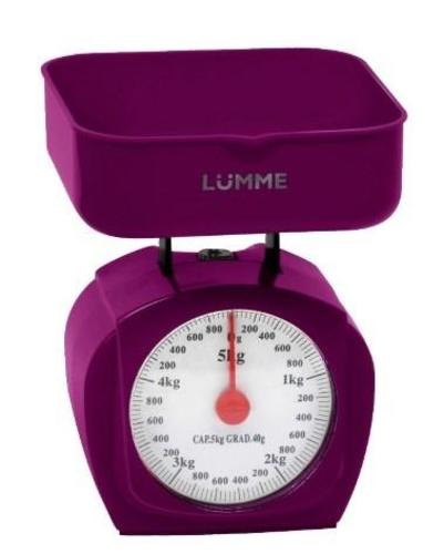 Весы кухонные Lumme LU-1302 (фиолетовый чароит)