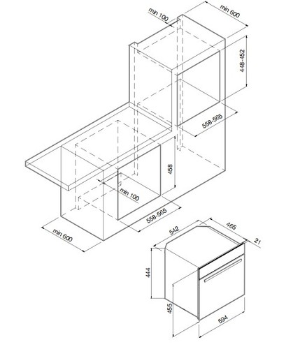 Встраиваемая микроволновая печь Graude MWG 45.0 S