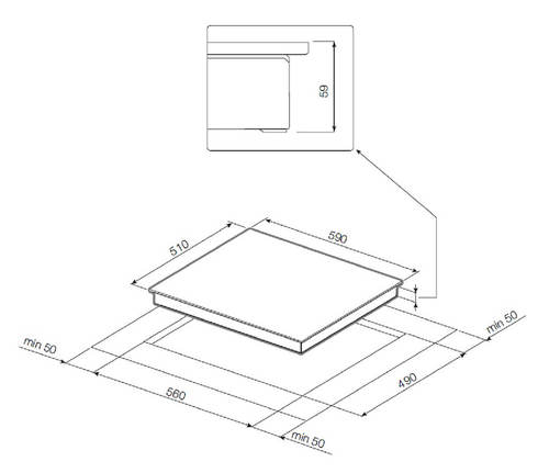 Газовая варочная панель Graude GS 60.3 W