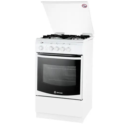 Плита комбинированная De Luxe 506040.01гэ кр (белый)