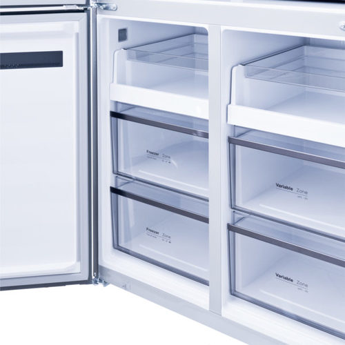 Холодильник Centek CT-1746 NF (white glass)