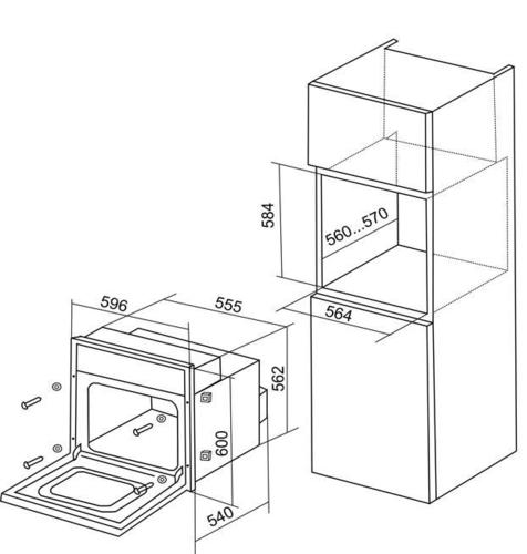 Встраиваемый духовой шкаф Electronicsdeluxe 6006.03 эшв-037