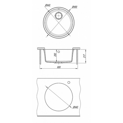Мойка кухонная Florentina Вега Зеро (жасмин)