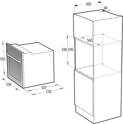 Встраиваемый духовой шкаф Gorenje BO6727E03AX