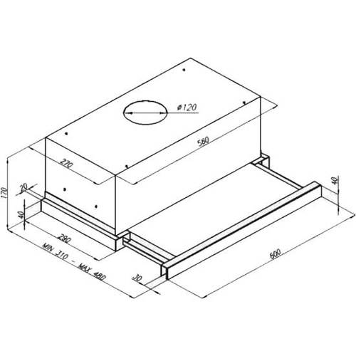 Вытяжка встраиваемая Kuppersberg Slimlux IV 60 X
