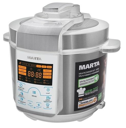 Мультиварка Marta MT-4310 (белый/сталь)