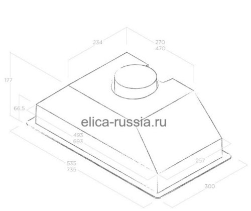 Вытяжка встраиваемая Elica Era S IX/A/52