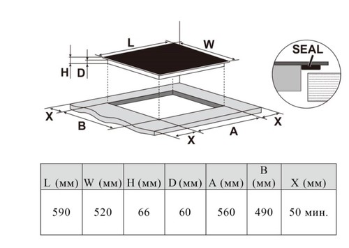 Электрическая варочная панель Haier HHX-Y64SVVB