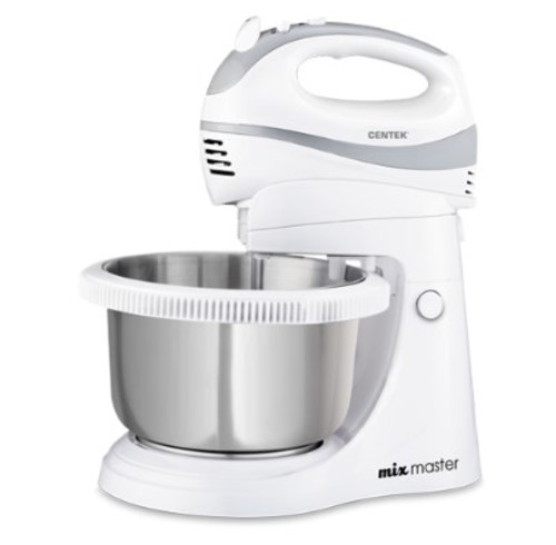 Миксер Centek CT-1107 (белый/стальной)