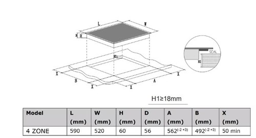 Электрическая варочная панель Haier HHY-Y64TVAB