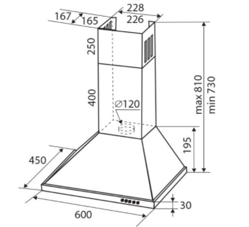 Вытяжка купольная Zigmund Shtain K 138.6 B