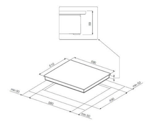 Газовая варочная панель Graude GS 60.3 G