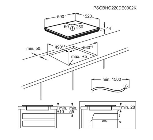 Электрическая варочная панель Electrolux CIS62450FW